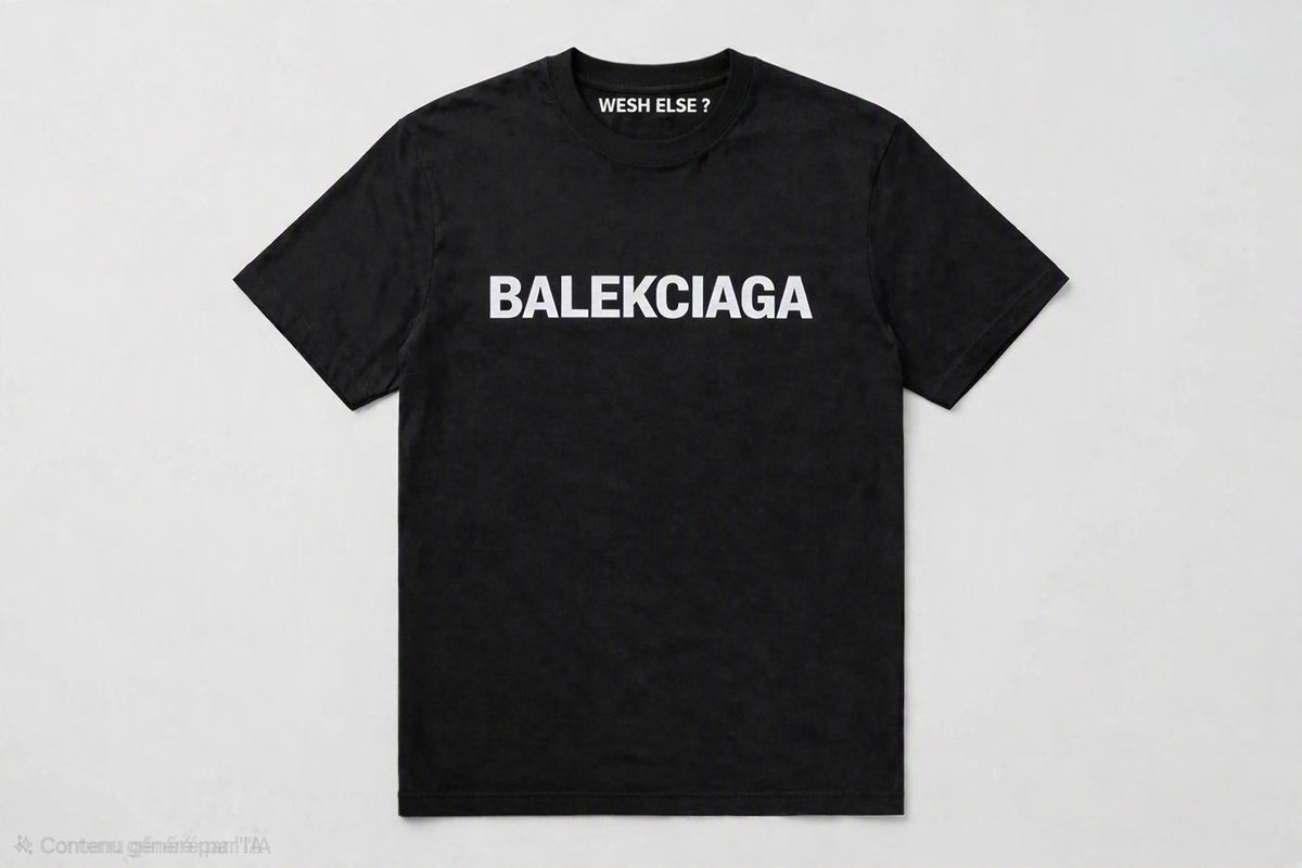 T-shirt Balekciaga Homme – Noir