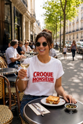 T-shirt Croque Monsieur — Wesh Else | Tee Femme Streetwear Français