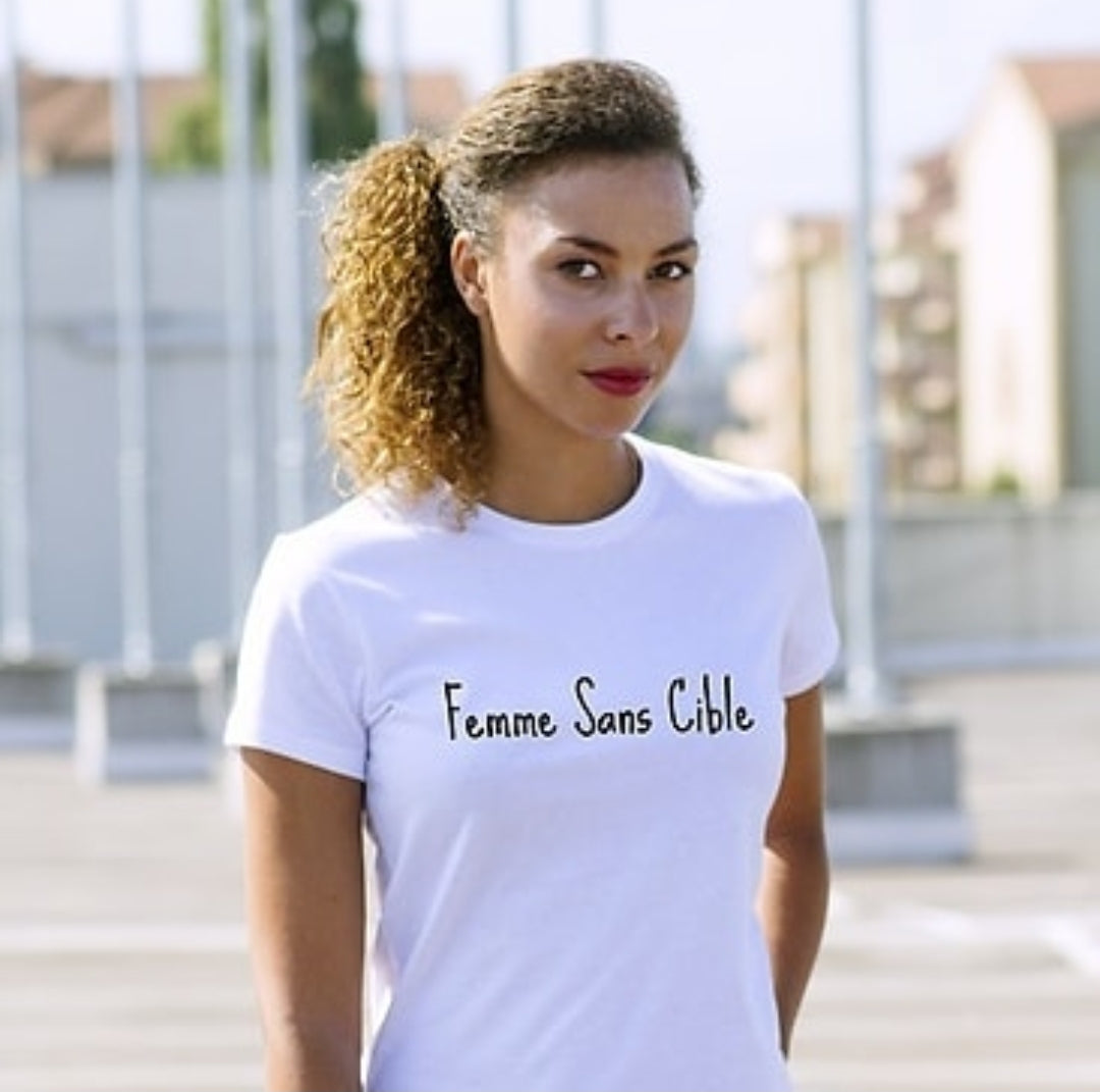 TEE-SHIRT SLIM FEMME SANS CIBLE